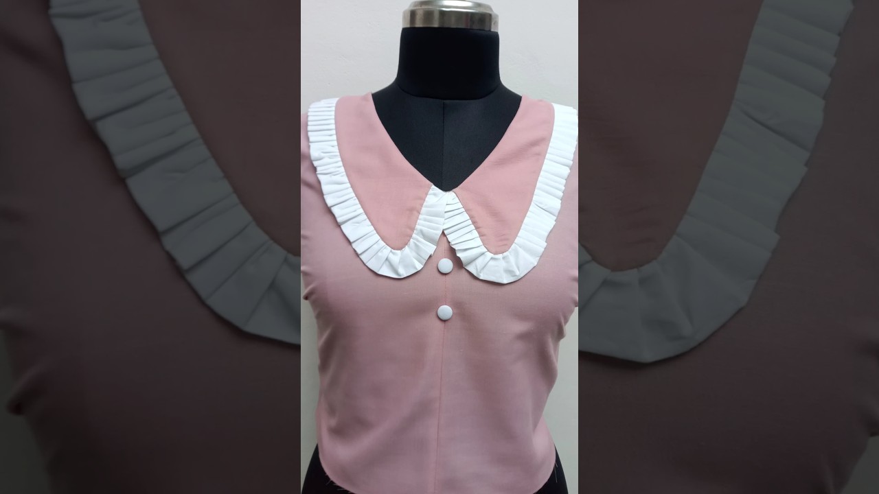 Peter Pan Collar Cutting And Stitching ✨#shorts #youtubeshorts