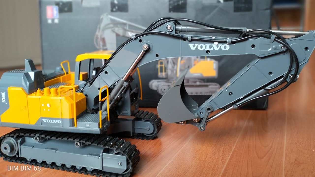 Đập Hộp Máy Xúc Volvo E 598 Cực Chất Gàu Gập Sâu