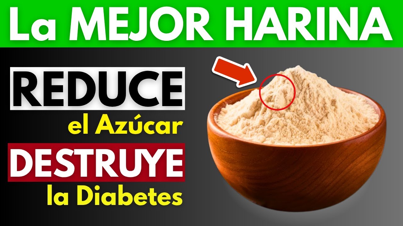 Las 5 Mejores HARINAS que los DIABÉTICOS deben COMER (Adiós a los picos de glucosa)