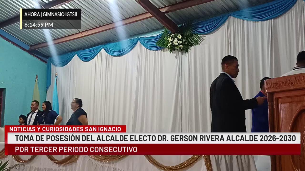 San Ignacio Toma de Posesión del Alcalde Electo Dr. Gerson Rivera por tercer periodo consecutivo 202
