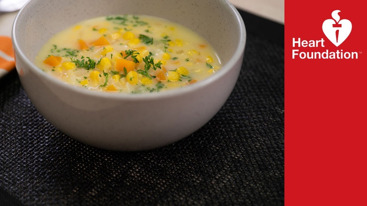 Dairy-free corn chowder | Heart Foundation NZ
