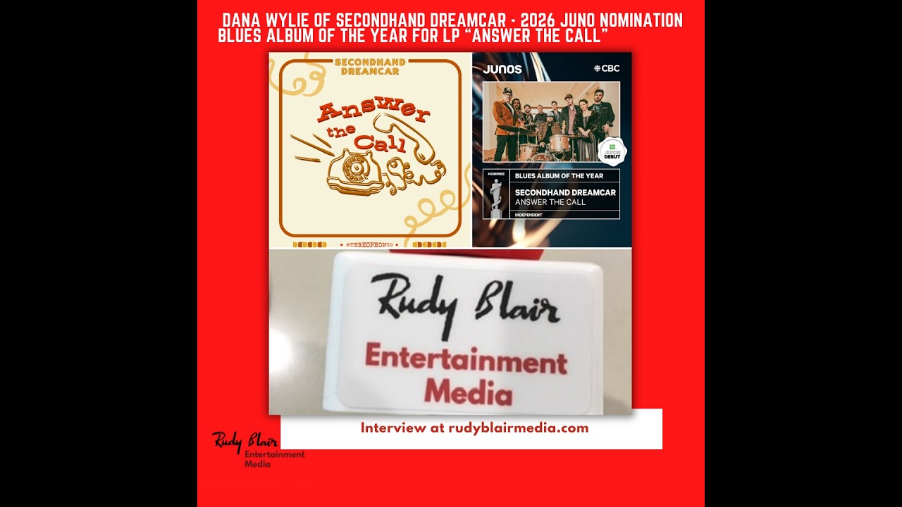Dana Wylie Of Secondhand Dreamcar On 2026 Juno Nom Blues Album Of The Year For LP “Answer The Call”