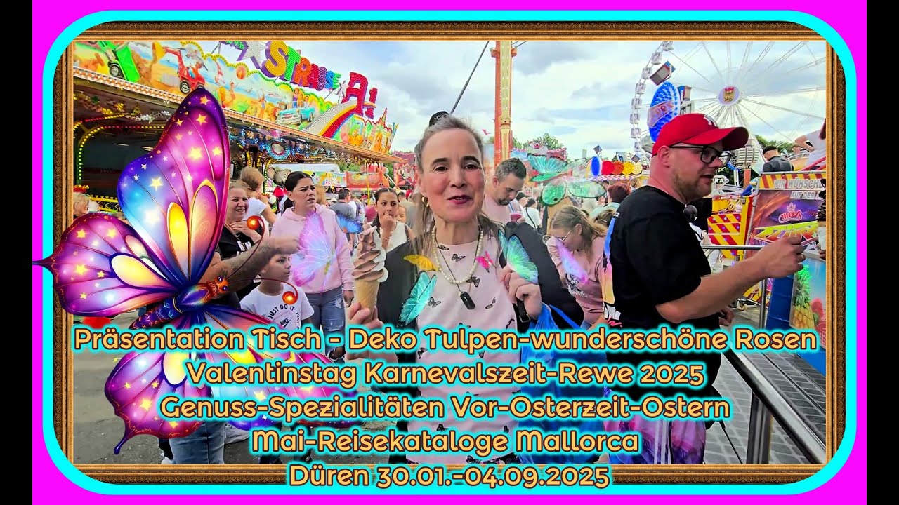 Präsentation Deko Tulpen-Rosen-Liebe-Karneval 2025 Ostern Mai-Reise Mallorca Düren 30.01.-04.09.2025