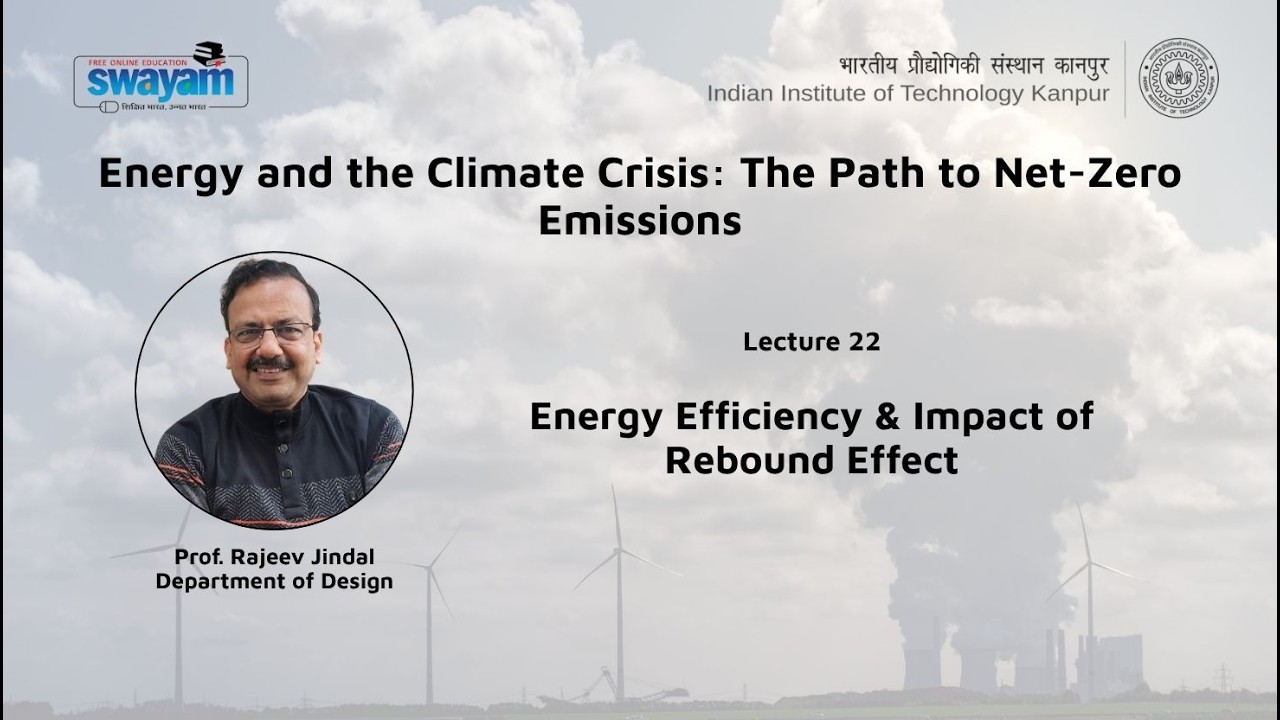 Lecture 22: Energy Efficiency & Impact of Rebound Effect
