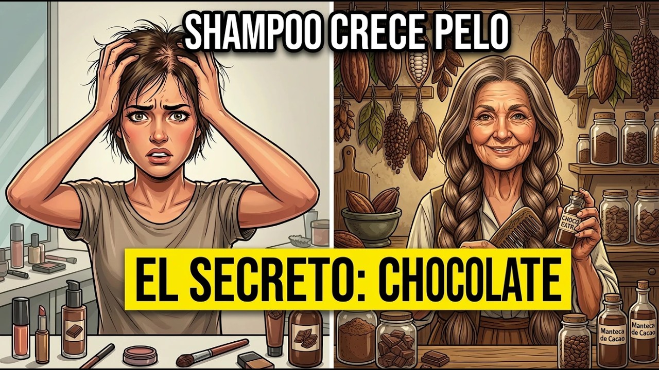 🧴SHAMPOO DE CHOCOLATE: El Secreto Natural para un Cabello Irresistible 🤩