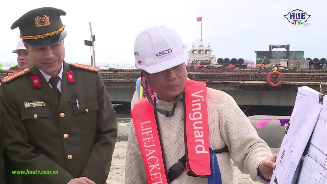 VSICO BÁO CÁO TIẾN ĐỘ DỰ ÁN BẾN SỐ 4, 5 CẢNG CHÂN MÂY TRƯỚC LÃNH ĐẠO THÀNH PHỐ HUẾ