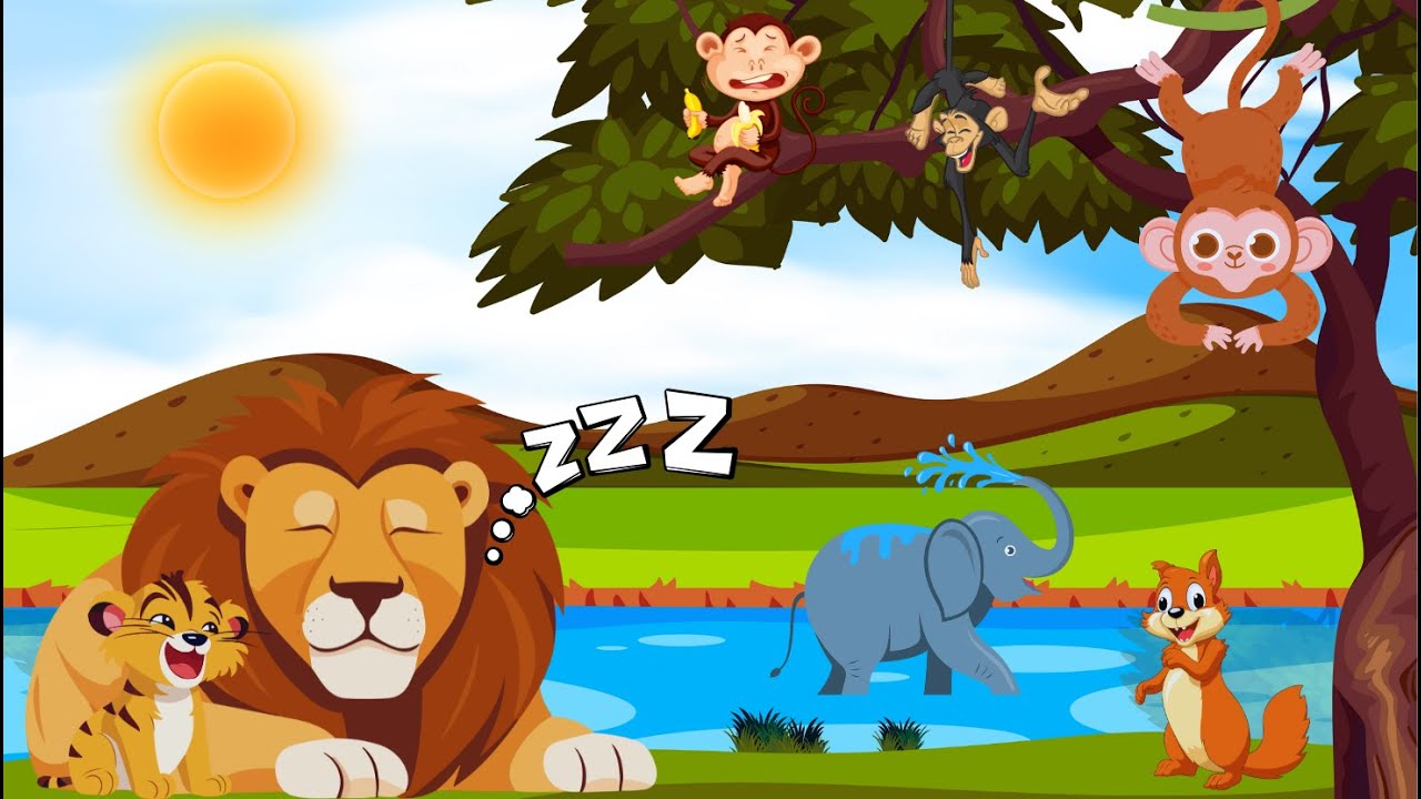 Música Infantil Divertida O Leão Valente  Desenho Animado For Kids