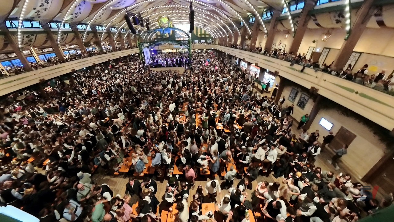 Oktoberfest Munich 🇩🇪 | Inside Bräurosl Tent 🍺🎶 7,000+ People, Music & Madness