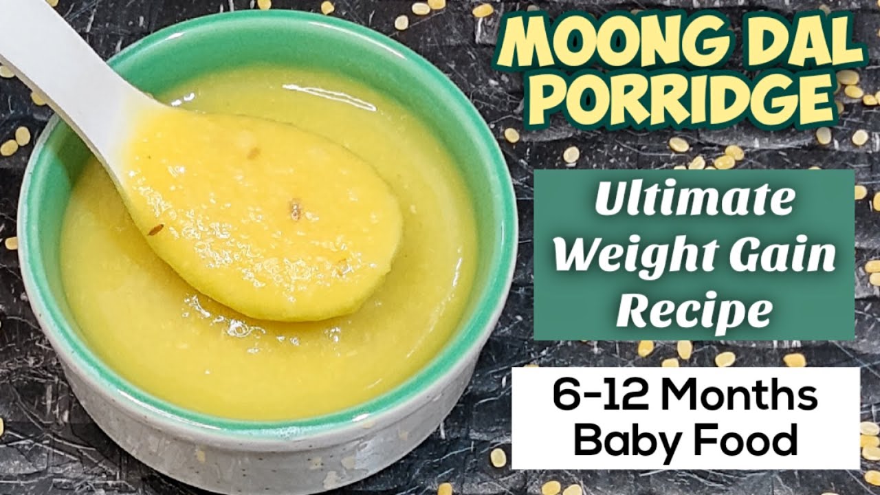 Moong Dal Porridge For Babies/ 6 months -12 Months Baby Food/ Quick Weight gaining Recipe/ Porridge