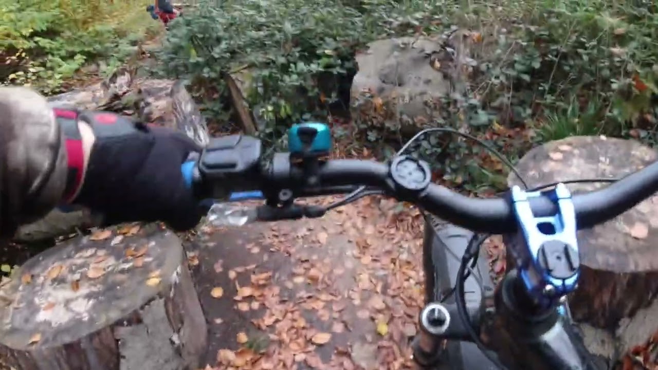 E-MTB mit den Trailriders Ruhr 10 25 mit Sturz