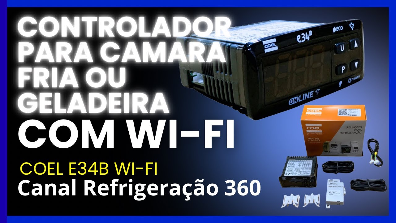 Controlador Coel E34B Wi-Fi: Conecte, Configure e Controle &agrave; Dist&acirc;ncia