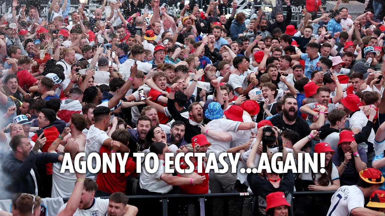 Agony to ecstasy AGAIN: England fans send BEERS FLYING, beating Switzerland in dramatic pen shootout