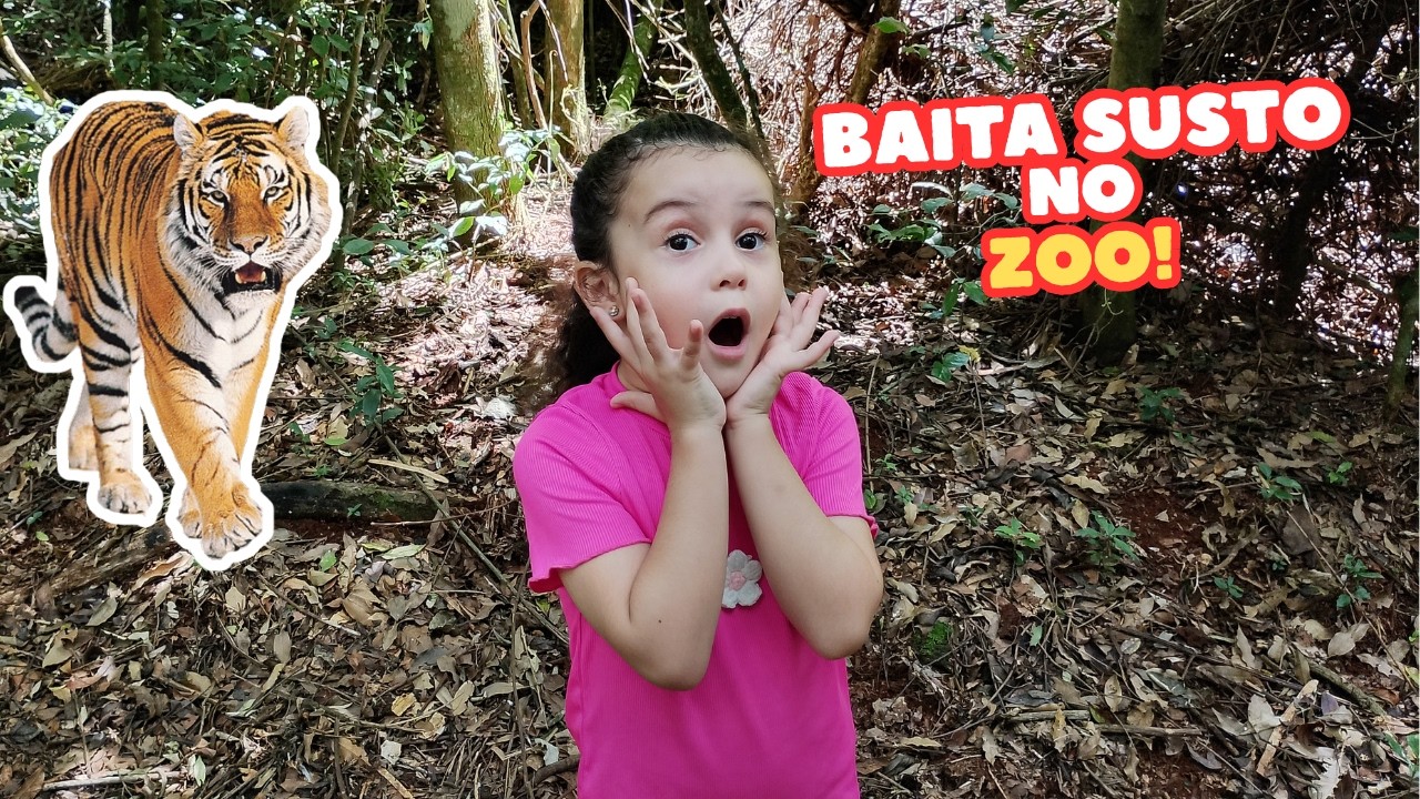 TIGRE, ABELHA e um SUSTO! Nosso passeio no zoológico 😱🐯🐝| Diário da Olivia e Família