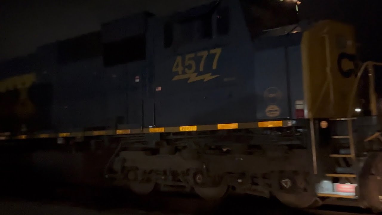 CSX 4577 leads CSX coal train at Princeton, IN @Indiana-Railfanner Friday 7:55 PM