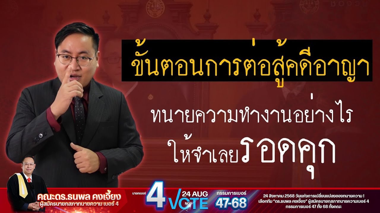 ขั้นตอนการต่อสู้คดีอาญา ทนายความทำงานอย่างไร ให้จำเลยรอดคุก ?