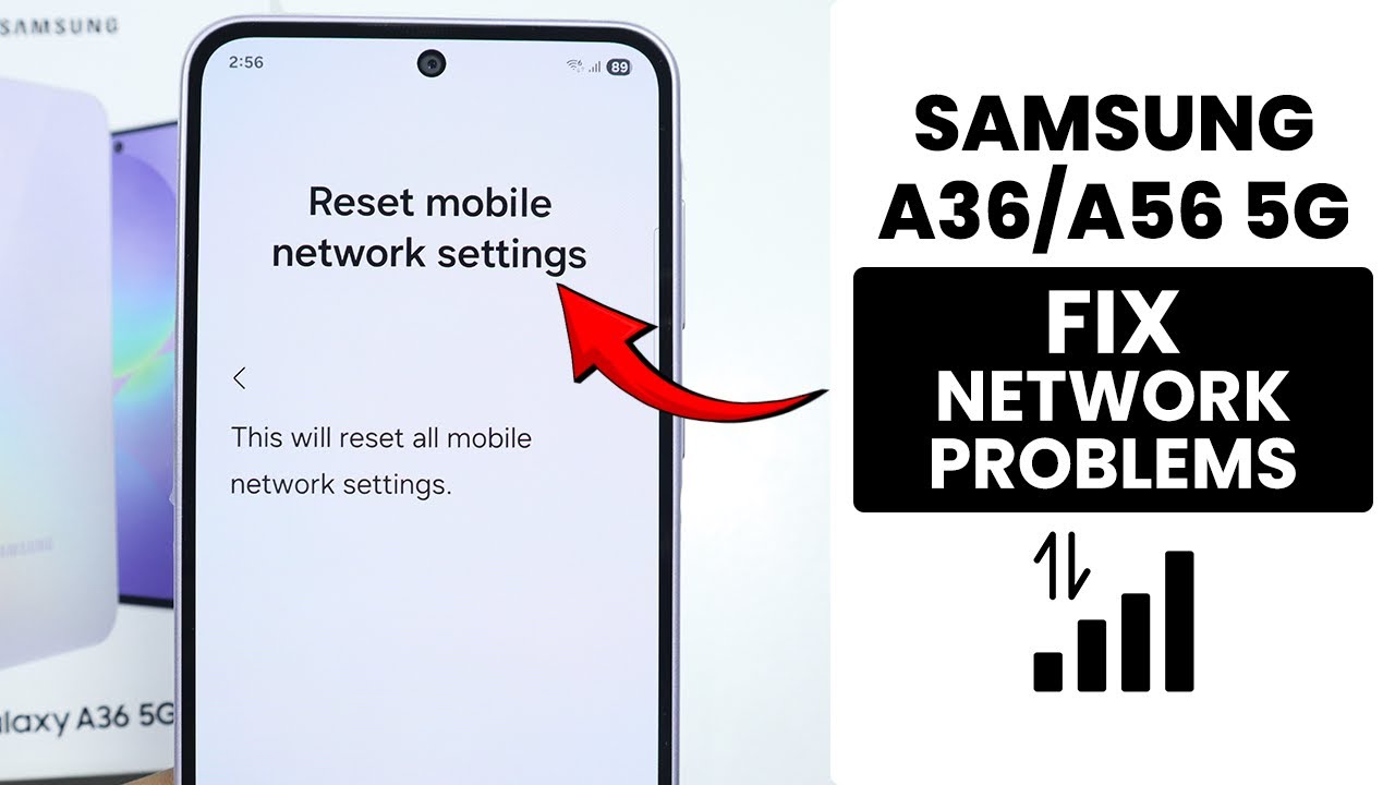 Как исправить проблемы с сетью на Samsung A36/A56