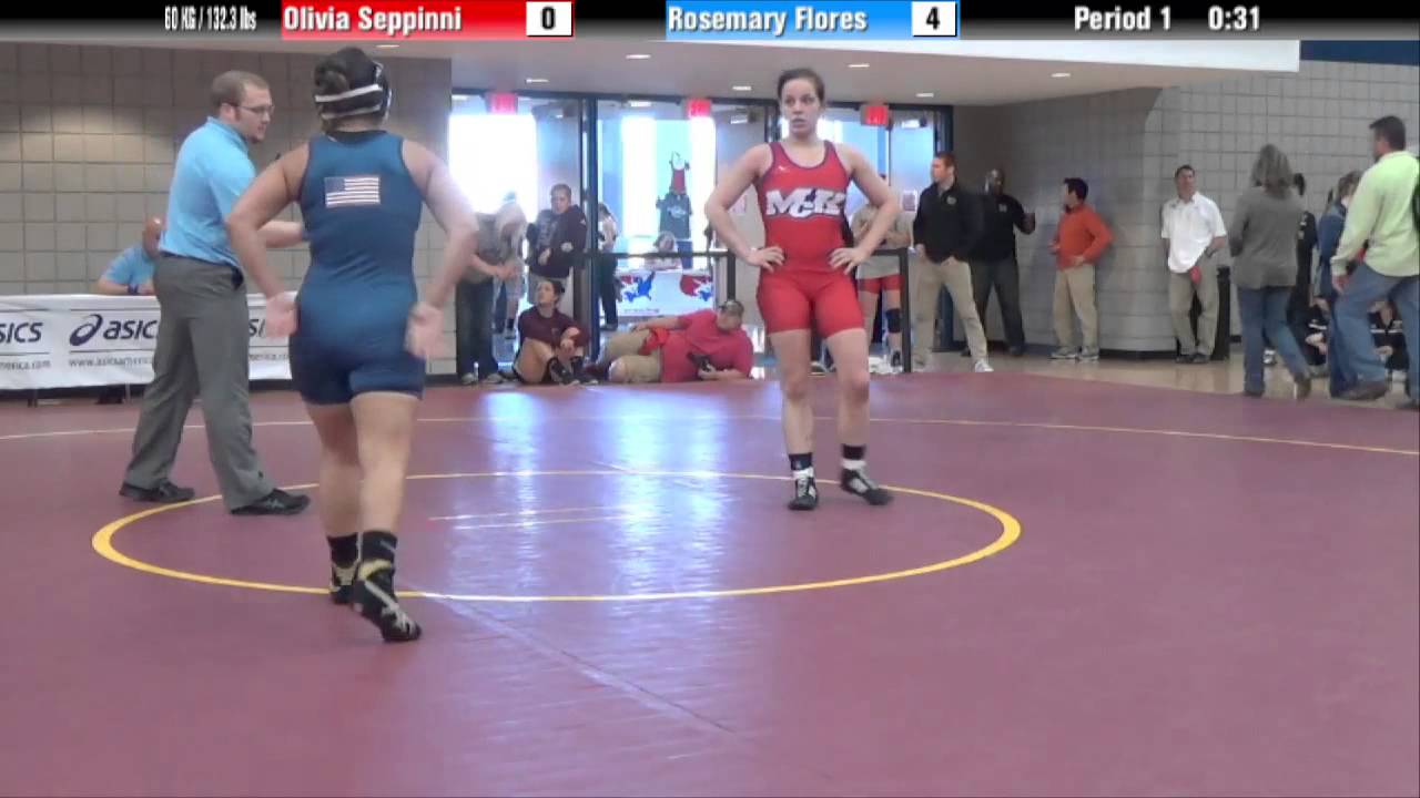 60 kg 3rd - Olivia Seppinni (McKendree) vs Rosemary Flores (Campbellsville)