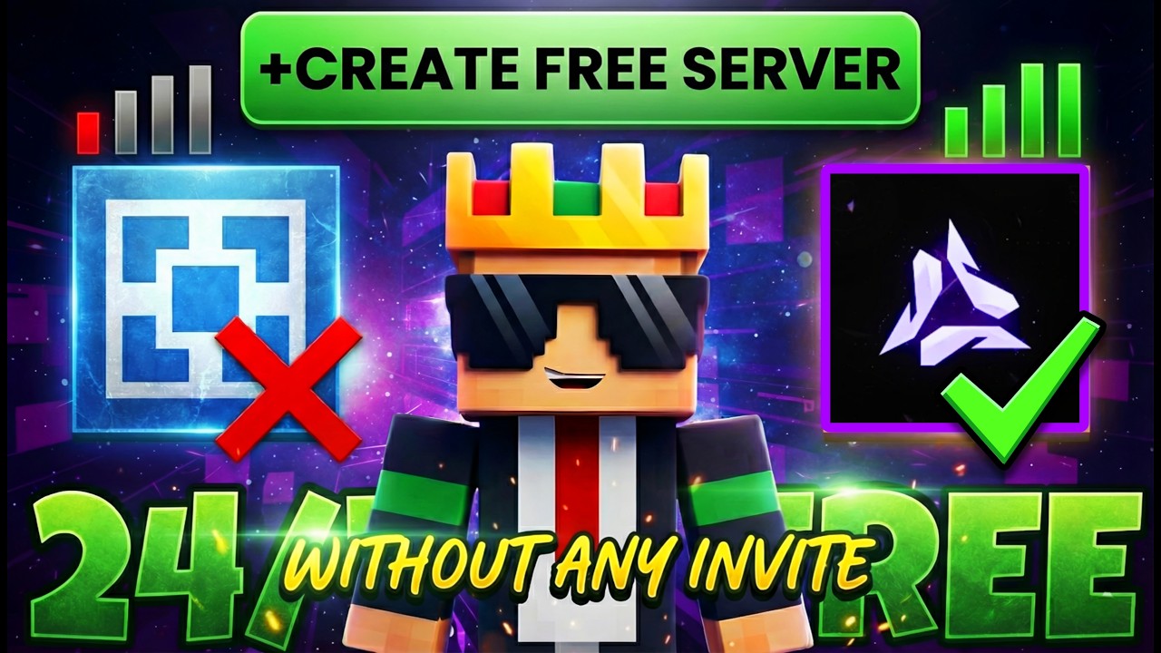 How To Make Free Minecraft Server 24x7 | Free 24/7 Minecraft Hosting🟩