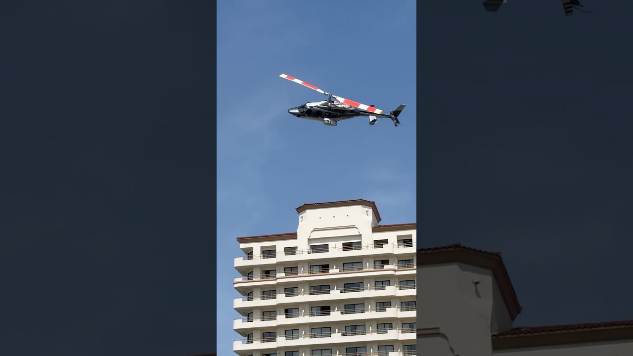 Bell 222 Helicopter Fly-By @2025 HotRods n Helos