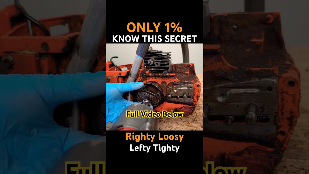Husqvarna 55 Clutch Removal Secret - Not What You Expect! #husqvarna #chainsaw #restoration