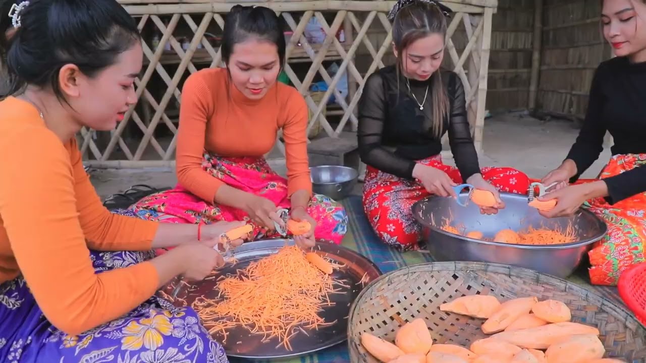 Amazing cooking Fried Sweet Potato with Tomato sauce recipe    Fried Sweet Potato