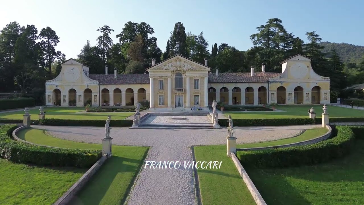Cinematic video 4k - Villa Maser Italy - aerial video DJI