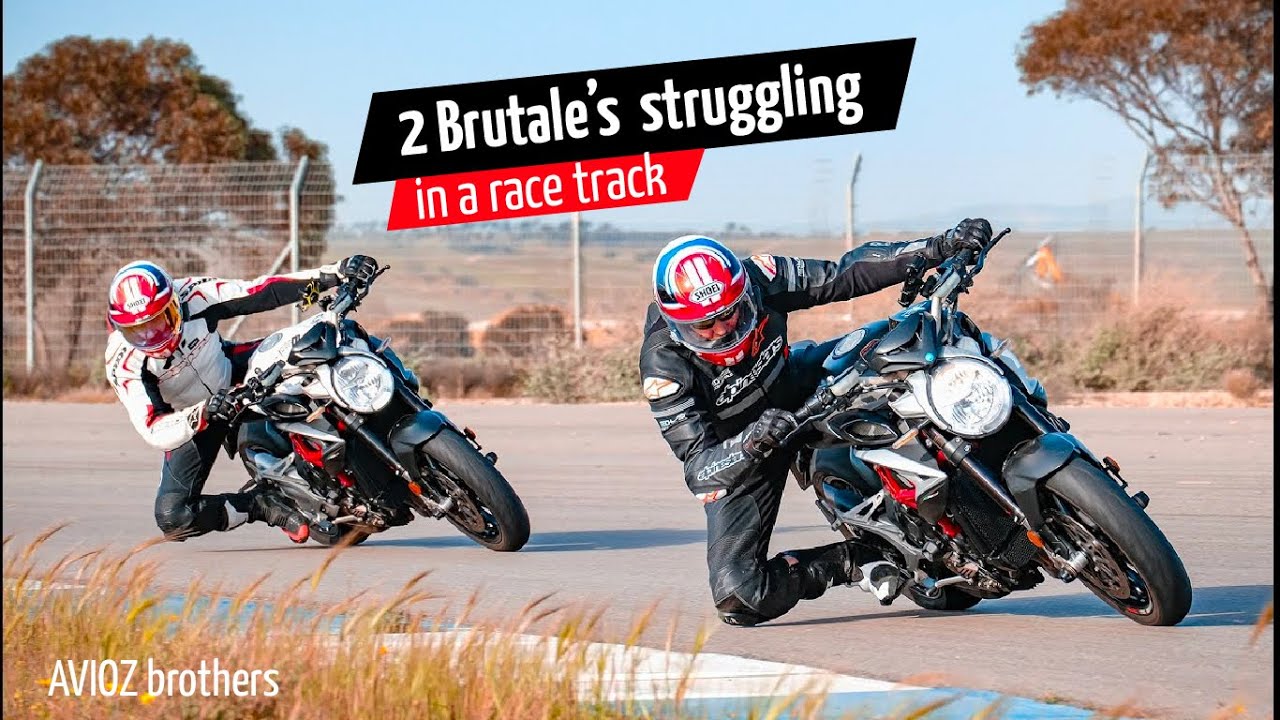 MV agusta  Brutale  in a race track