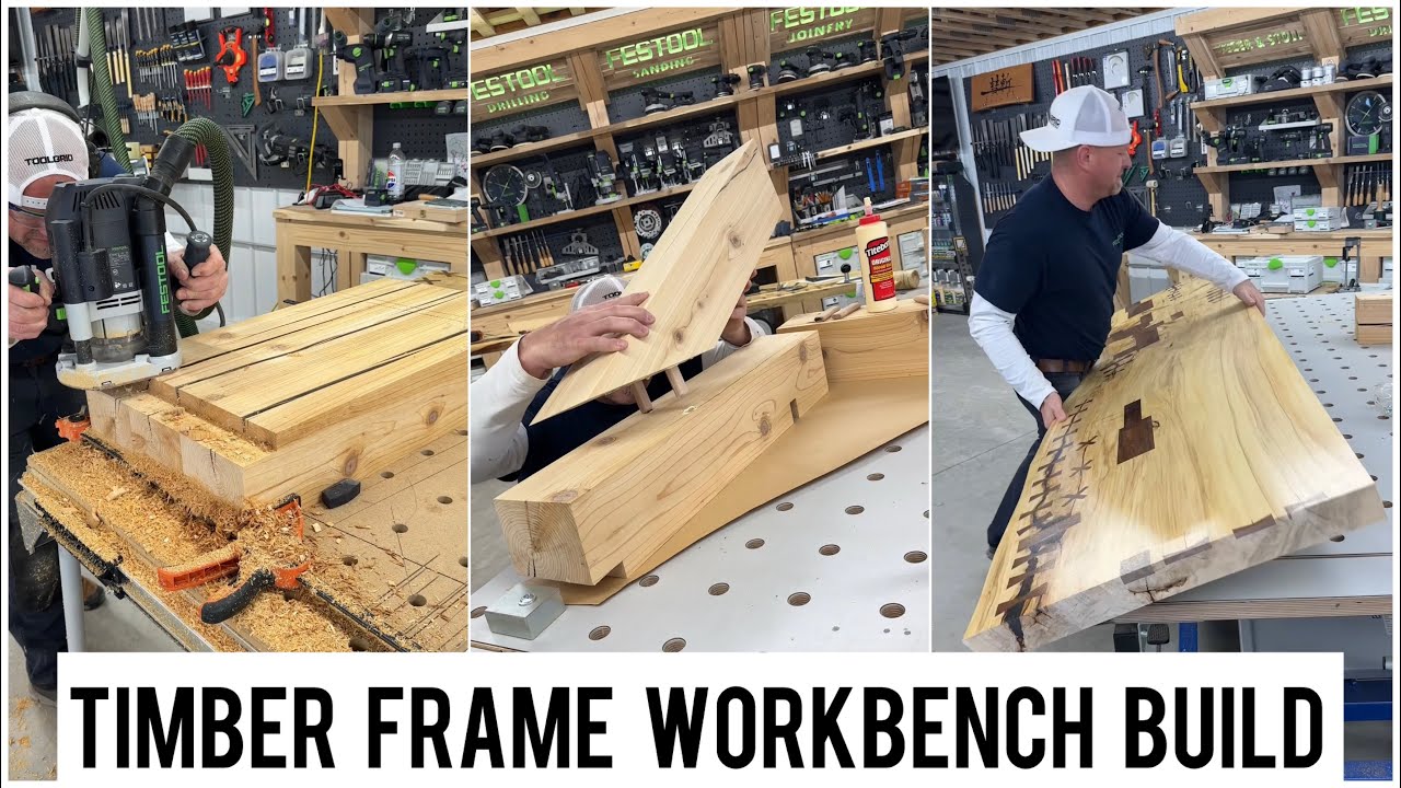 Building a timber frame workbench 