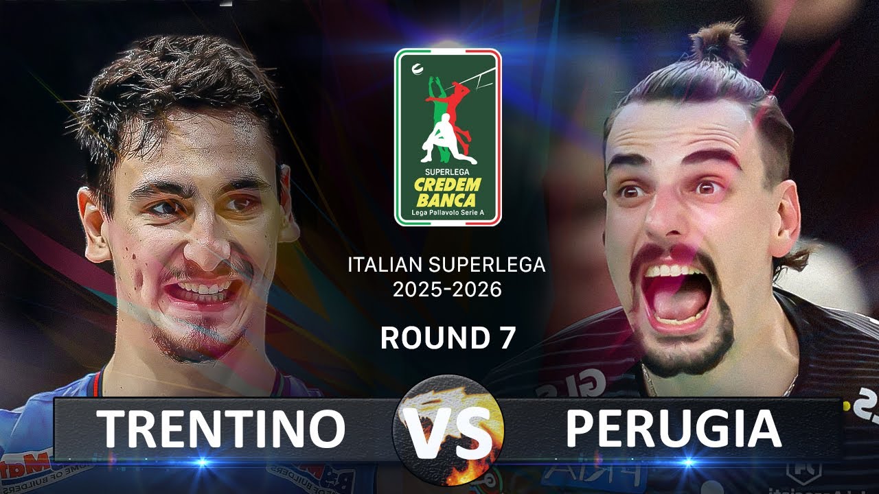 Trentino vs Perugia | Italian Volleyball SuperLega 2025/2026