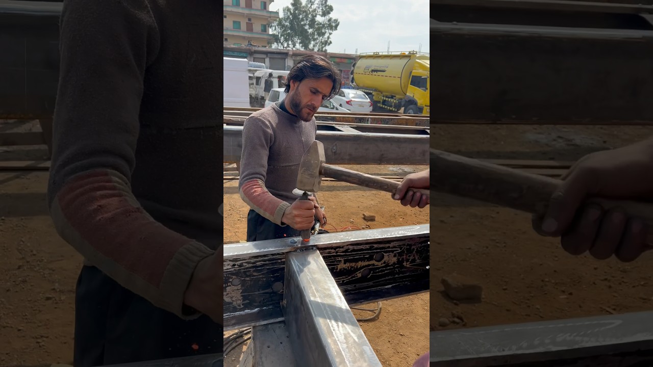 Truck Chassis Revits  Straightening process #youtube #shorts_video #watch #viral