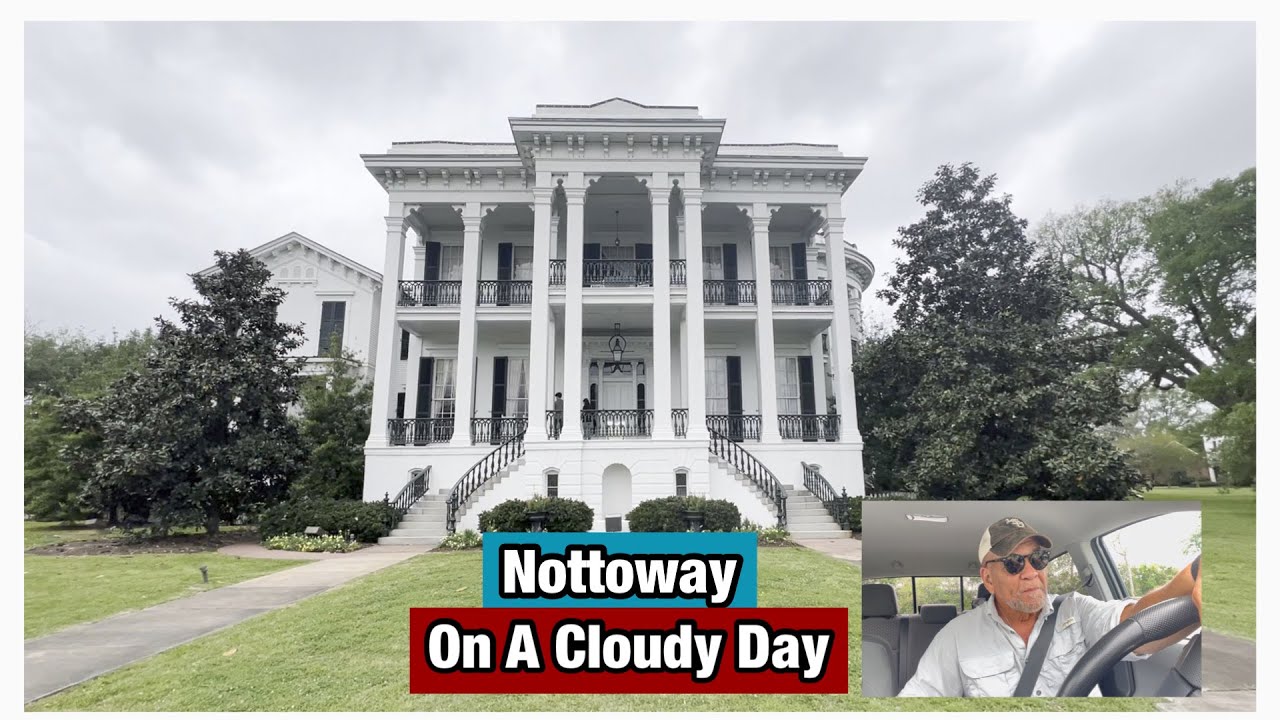 Antebellum Beauty:  Nottoway Plantation on a Cloudy, Windy Day