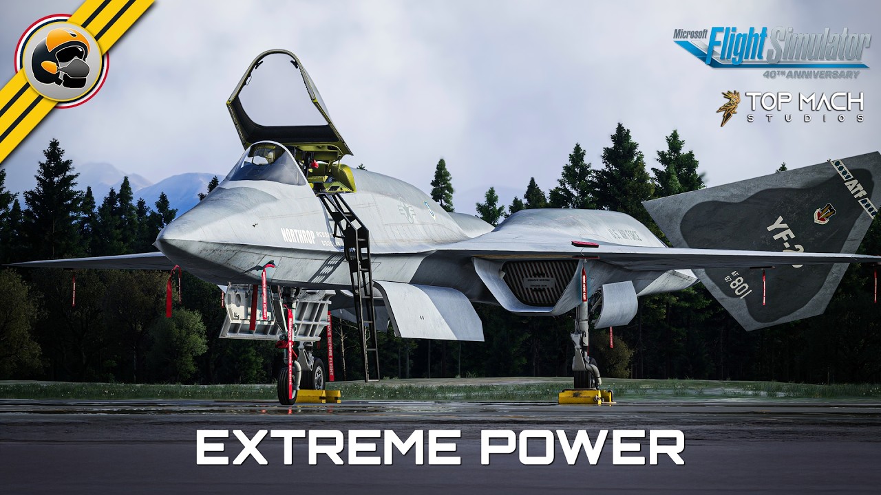 YF-23A Black Widow II – First Look/Start Up – Another good stealth fighter! MSFS 2020