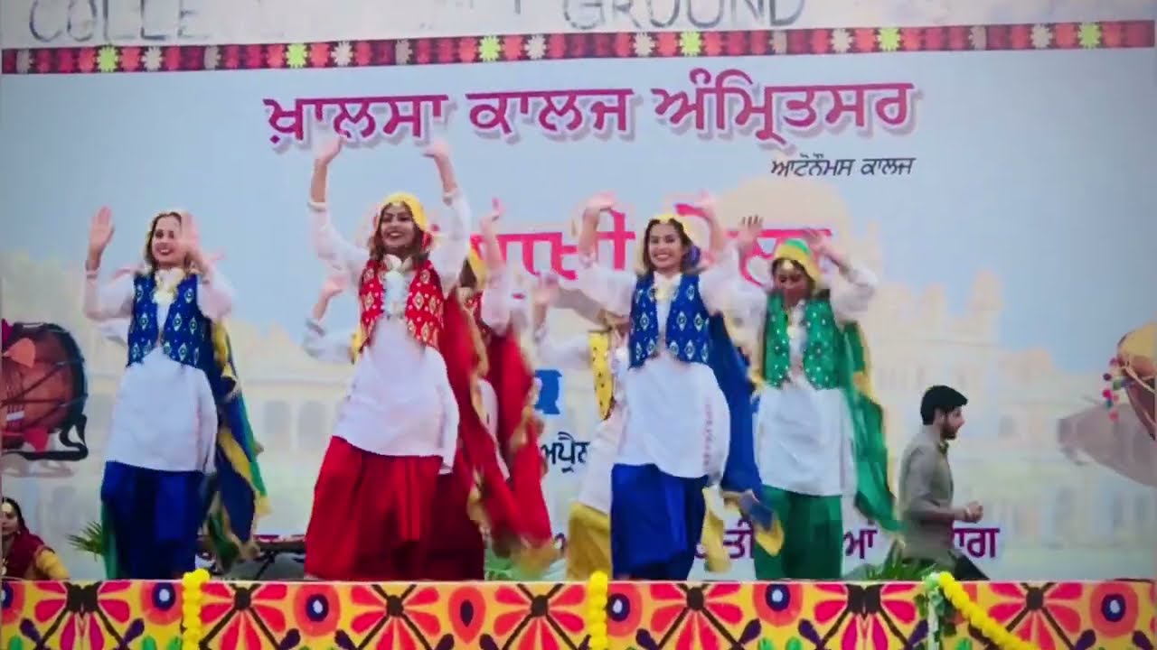 Bhangra khalsa college Amritsar | 1st prize |Vaisakhi Mela 2022 | Sukh Sran