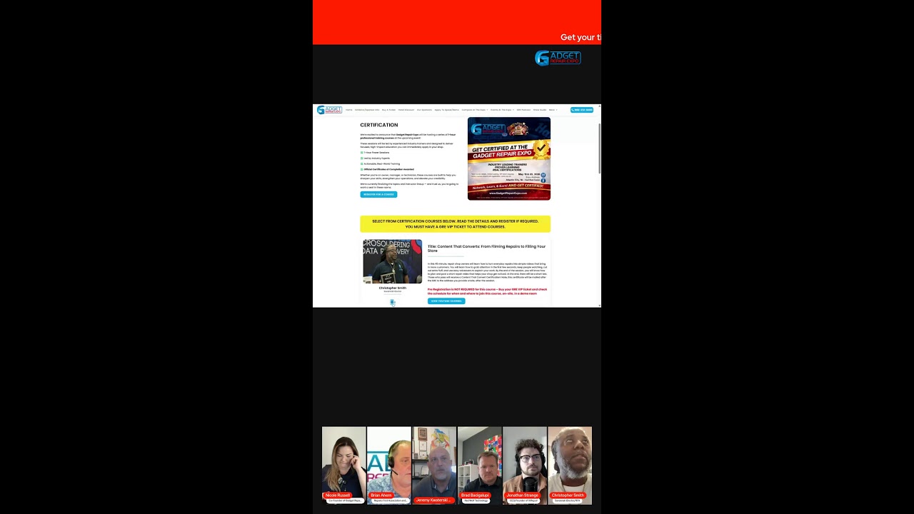 Panel Live: &ldquo;3 mistakes killing repair shop profits right now&rdquo; 📱