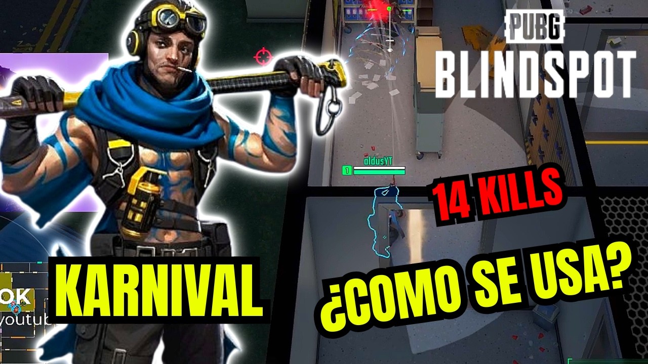 KARNIVAL ¿Como se usa? 14 kills! PUBG: BLINDSPOT