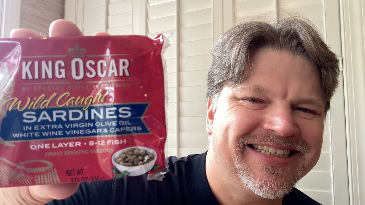 King Oscar Sardines in E.V.O.O. with White Wine Vinegar & Capers   Taste Test & Food Review