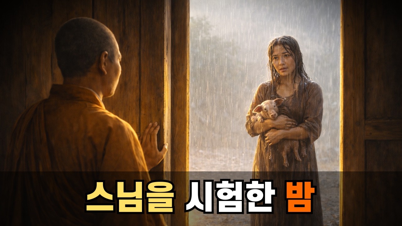 폭우 속 여인, 그리고 보현보살의 시험 / 조용히 듣는 불교 설화 전생과 인연의 이야기 힐링오디오