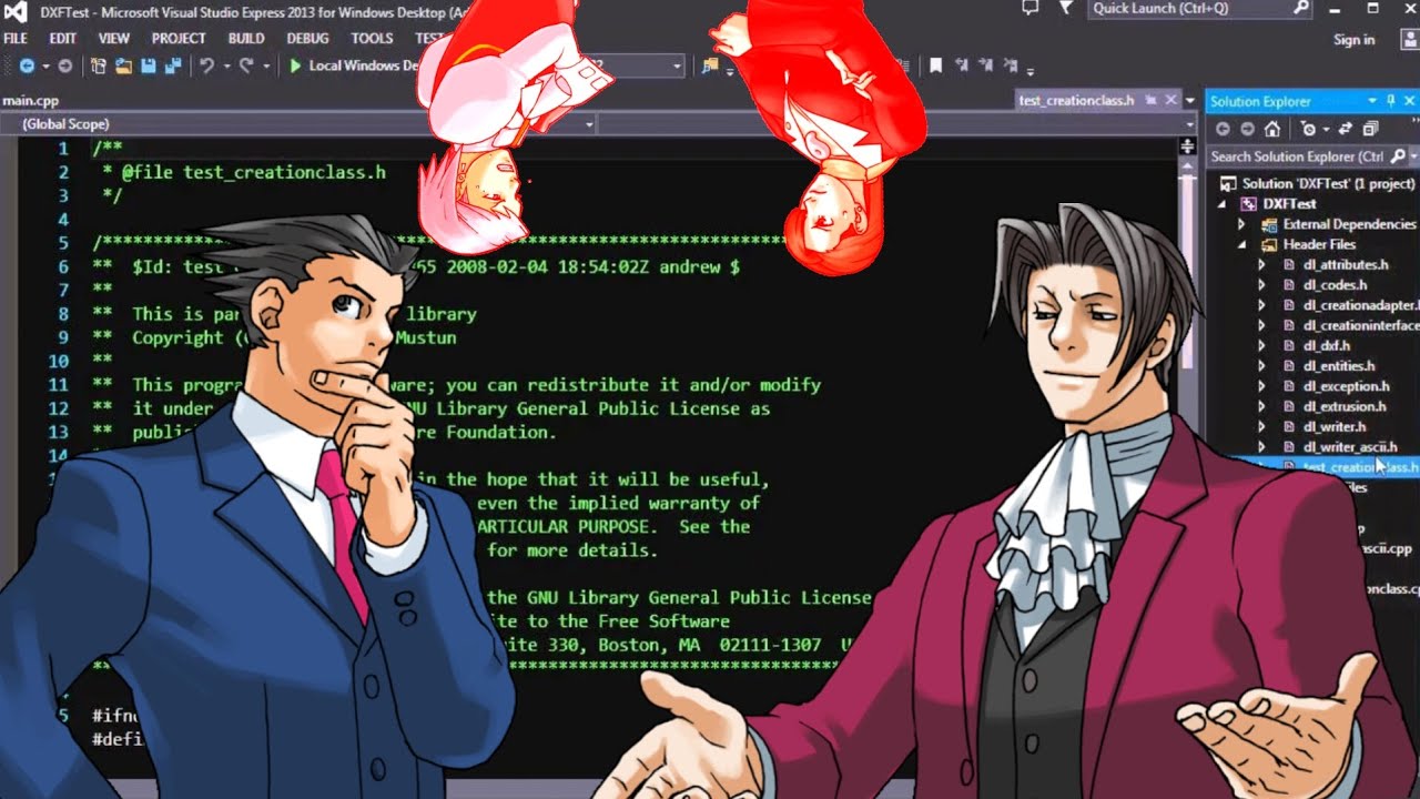 Спор о языках программирования в Ace Attorney