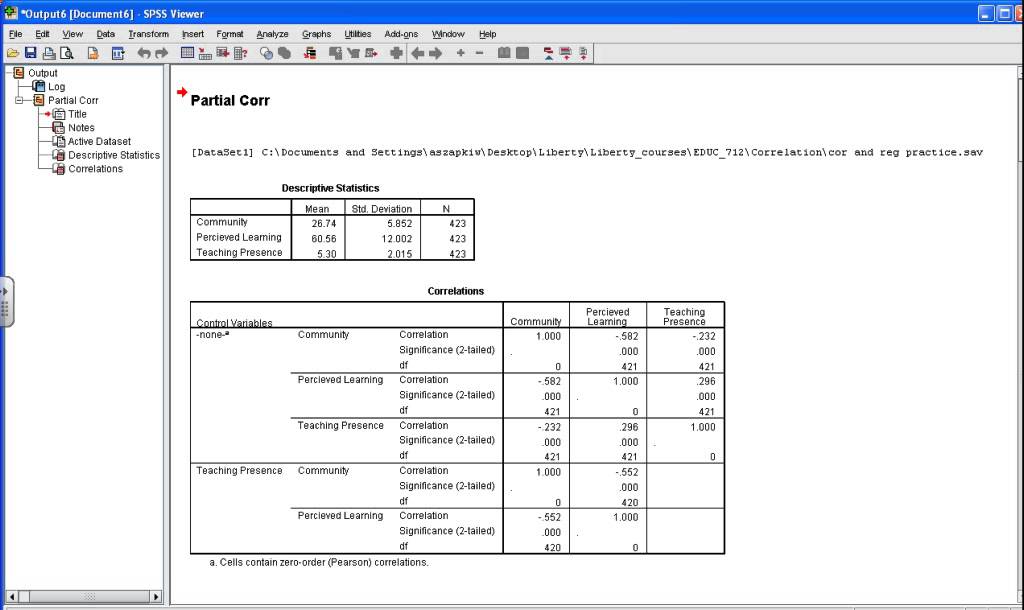 SPSS Tutorial: Partial Correlation
