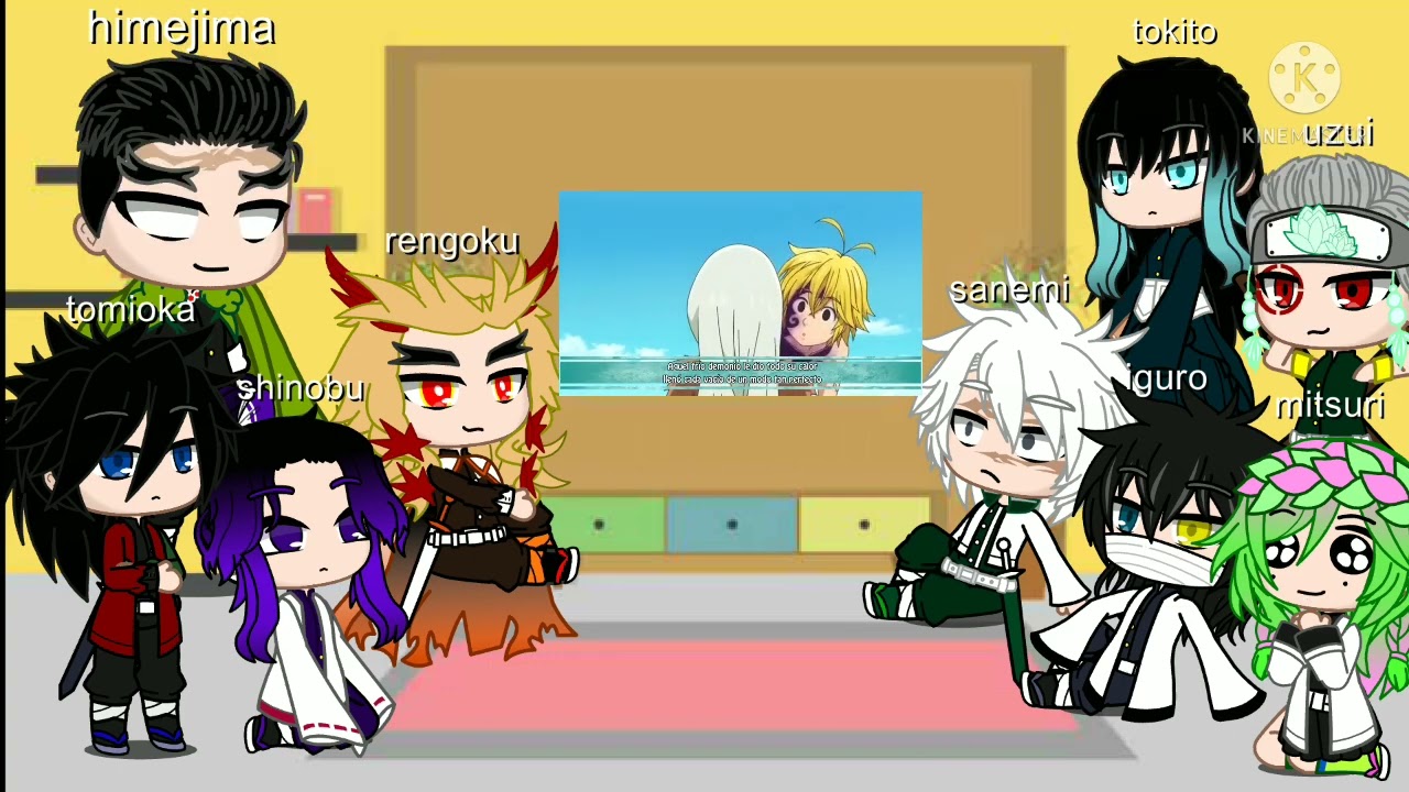 los 9 pilares reaccionan a nanatsu no taizai (parte 1?)