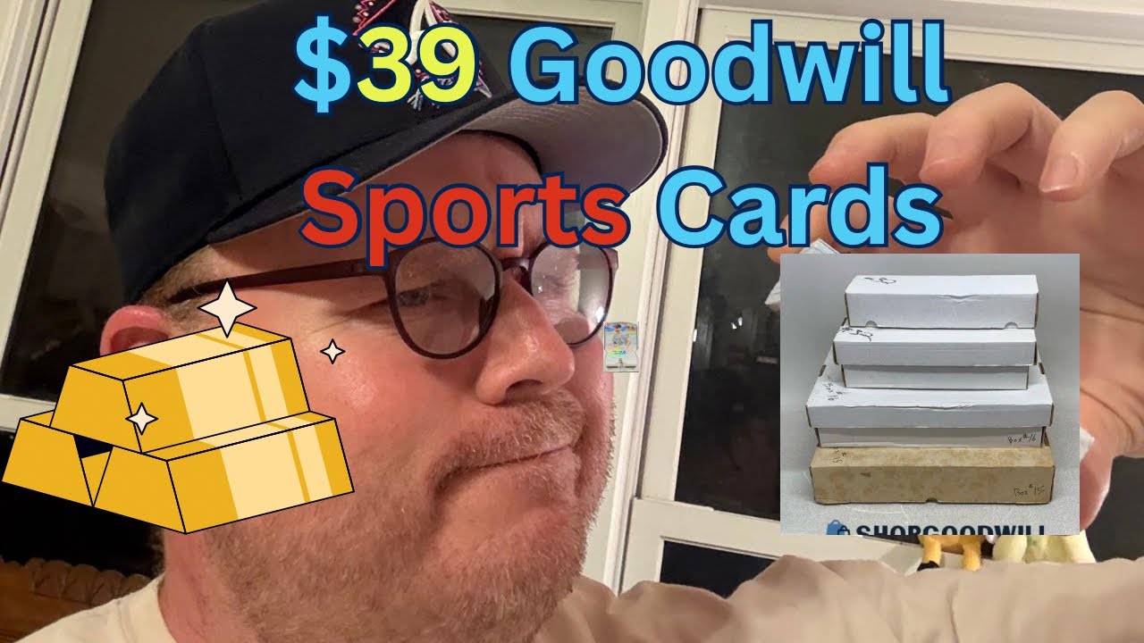 Unboxing a $39 Box of Sports Cards from Shop Goodwill | Was It Worth It?