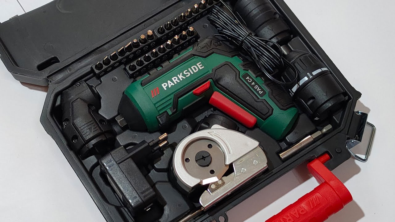 Аккумуляторный шуруповерт Parkside PAS 4 C4 — распаковка и тестирование