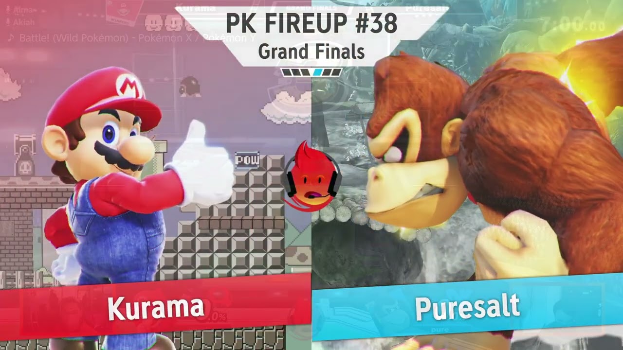 Kurama(Mario) vs Puresalt (Donkey Kong) - PK Fireup #38 Grand Finals