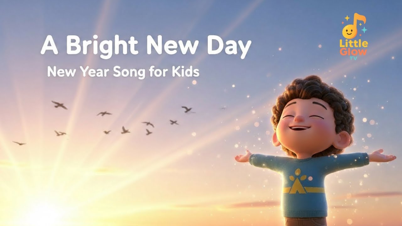 A Bright New Day | Uplifting New Year Song for Kids & Families | Little Glow TV