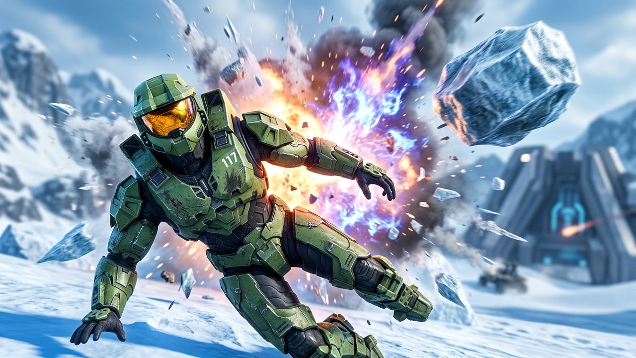 You fight alongside the Master Chief as a Marine to take the control room
