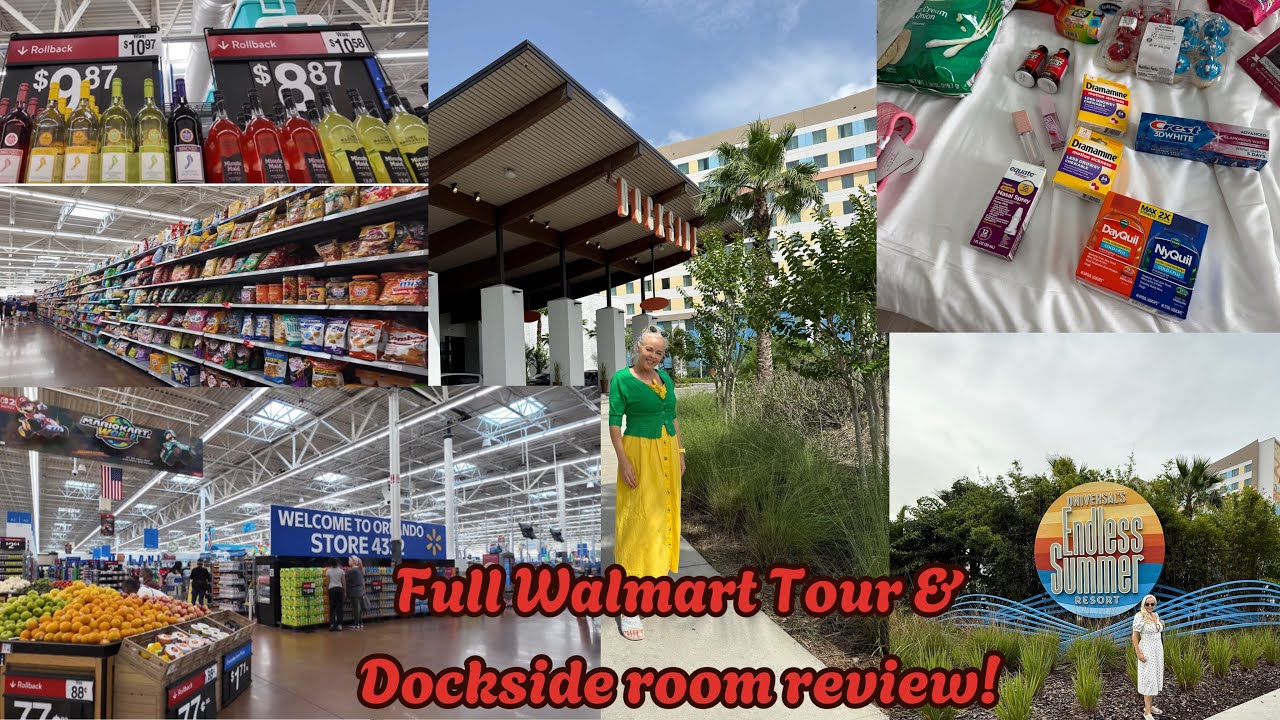 Orlando Walmart full tour & Universal Dockside room review! Florida Vlog day 1
