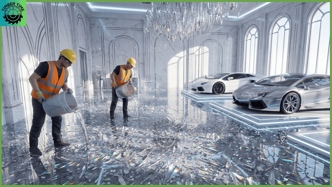 Top 17 High-End Epoxy Floors Featuring Resin Pours with Luxury Car Decor