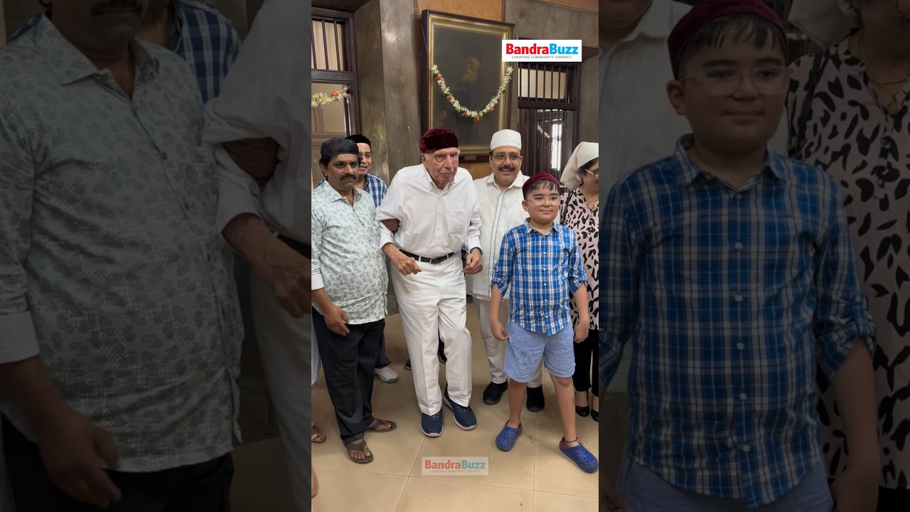 Ratan Tata was spotted at the Tata Agiary in Bandra, honoring Parsi New Year
