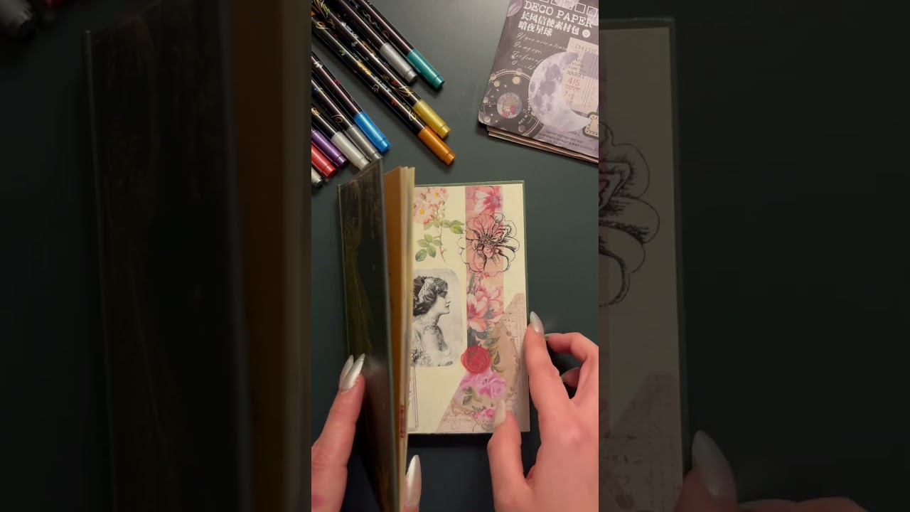 ASMR | Scrapbooking | No music | Paper therapy ✍️