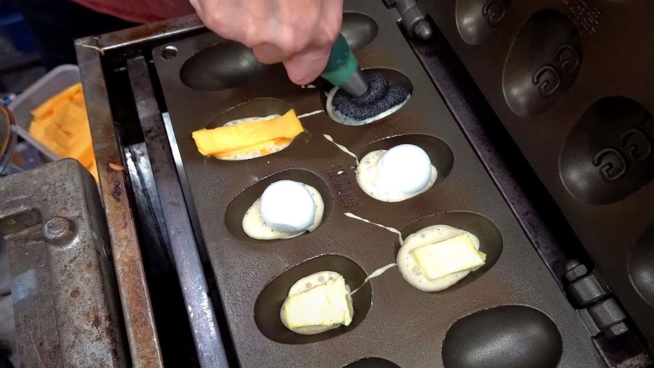逢甲脆皮雞蛋糕，20多種口味，牽絲、爆漿任你選！/Juicy Egg Pancakes - Taiwanese Night Market Food